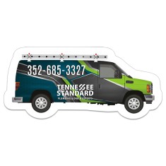 4.44x2.02 Van Shaped Magnets - 30 Mil Outdoor Safe