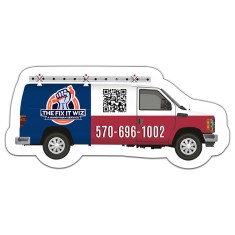 4.44x2.02 Van Shaped Magnets - 40 Mil Outdoor Safe