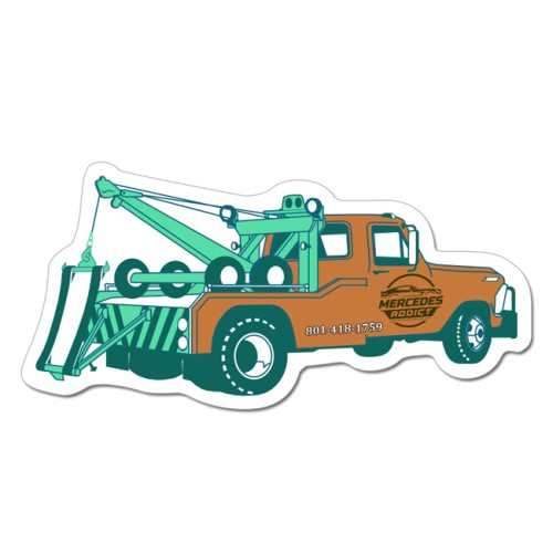 2.25x4.75 Truck Shaped Magnets - 20 Mil