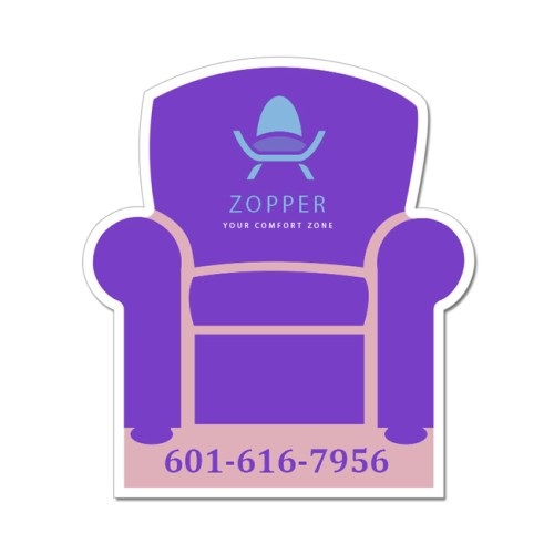 5.57x4.96 Chair Shaped Magnets 20 Mil