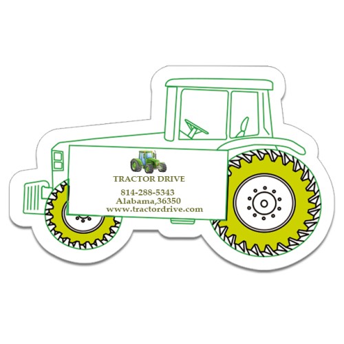2.5x4 Tractor Shaped Magnets - 20 Mil