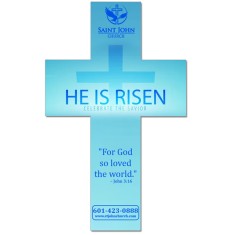 4x6.5 Cross Shaped Church Magnets 20 Mil