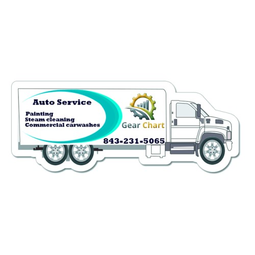 2.1x5.25 Truck Shaped Magnets 20 Mil