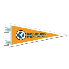 2.07x5.57 Pennant Shaped Magnets - 20 Mil