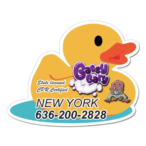 4x5 Duck Shaped Magnets - 20 Mil