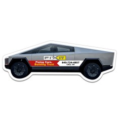 6.2x2.23 Cyber Truck Shaped Magnets - 20 Mil