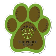 6.67x6.24 Paw Shaped Magnets - 20 Mil
