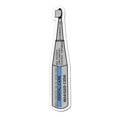 1.25x6.25 Tooth Brush Shaped Magnets - 20 Mil