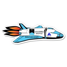 2.36x6.32 Airplane Shaped Magnets - 20 Mil