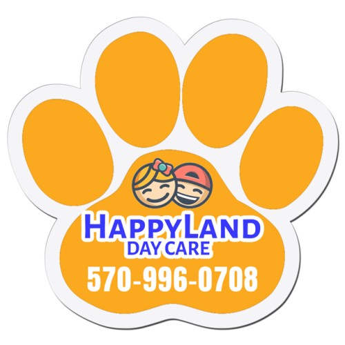 6.24x6.5 Paw Shaped Magnets - 20 Mil