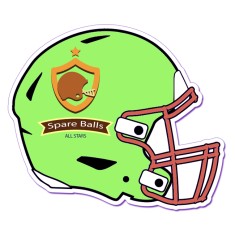 5.93x6.92 Helmet Shaped Magnets 20 Mil