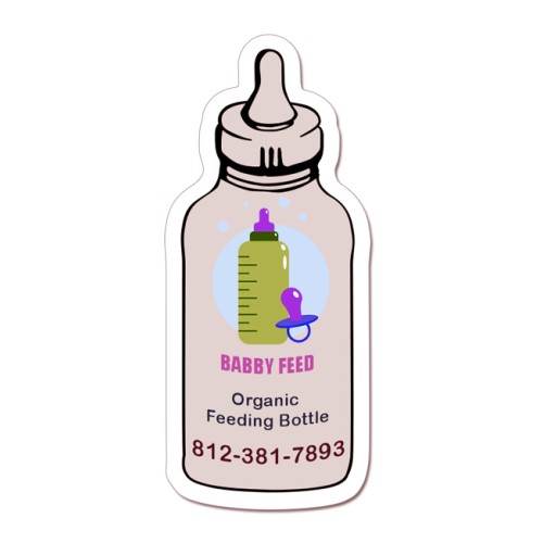 3x6 Bottle Shaped Magnets 20 Mil