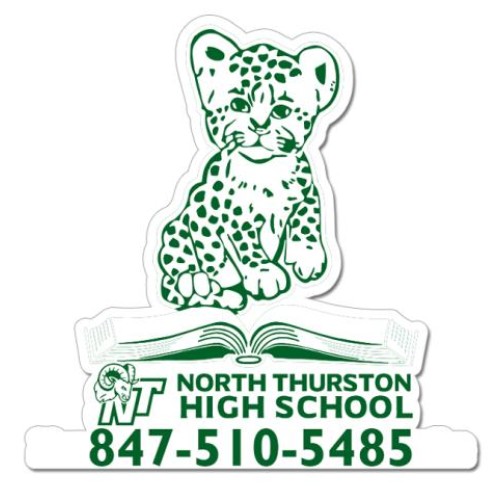 6x6 Tiger Shaped Magnets - 20 Mil