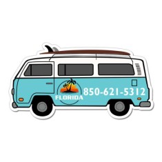 3.73x7.06 Van Shaped Magnets - 20 Mil