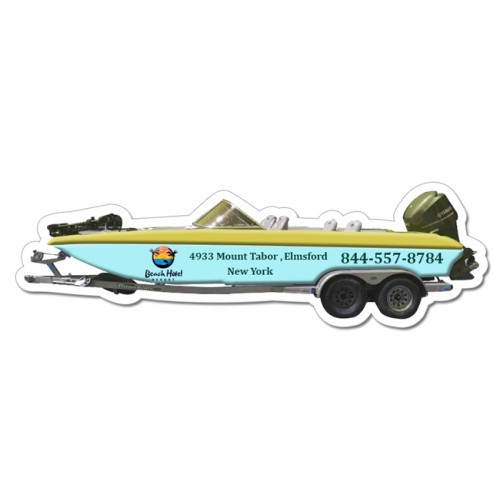 2.21x7.21 Boat Shaped Magnets - 20 Mil