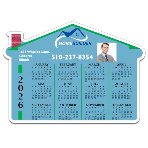 7x5 House Shaped Magnets - 20 Mil