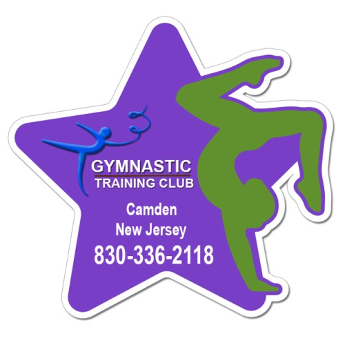 7x7 Star with Gymnastic Shaped Magnets - 20 Mil