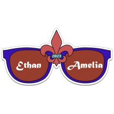 4.6x8.99 Sunglasses Shaped Magnets - 20 Mil