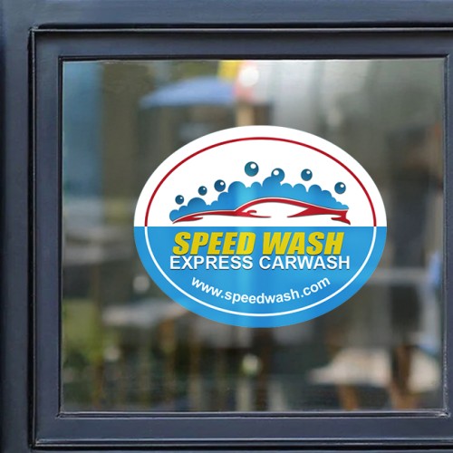 10"x8" Oval Static Window Clings