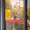 10"x8" Static Window Clings
