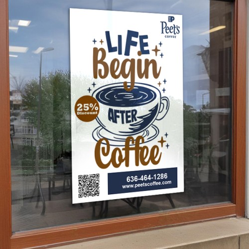 24"x36" Static Window Clings