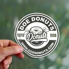 5 Inch Circle Static Window Clings