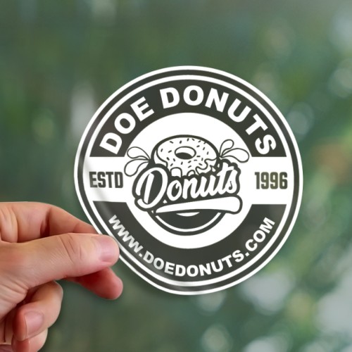 5 Inch Circle Static Window Clings