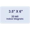 3.5x6 Round Corners Indoor Magnets - 20 Mil
