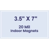 3.5x7 Square Corners Indoor Magnets - 20 Mil