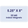5.25x8 Round Corners Indoor Magnets - 20 Mil