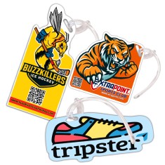 10 Sq Inch Custom Die-Cut Luggage Tags