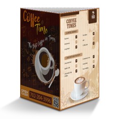 11x8.5 Full Color Table Tents - 3 Sided