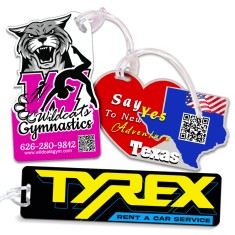 15 Sq Inch Custom Die-Cut Luggage Tags