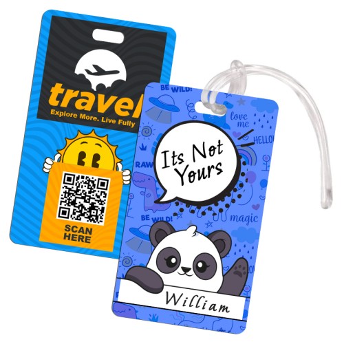 2.5x4.25 Signature Full Color Double Sided Luggage Tags - 50 Mil