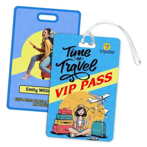 2x3 Signature Full Color Double Sided Luggage Tags - 50 Mil