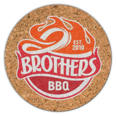 3.5 Inch Full Color Circle Cork Coasters