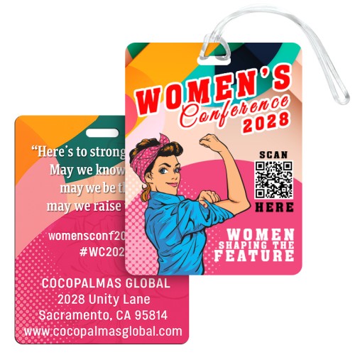 3x4 Signature Full Color Double Sided Luggage Tags - 50 Mil