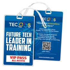 3x5 Signature Full Color Double Sided Luggage Tags - 50 Mil