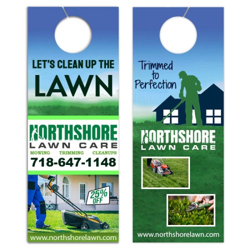 4.25x11 Inch Full Color Double Sided Door Hangers - 16 pt Paper