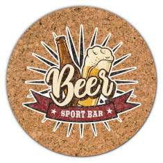 4.5 Inch Full Color Circle Cork Coasters