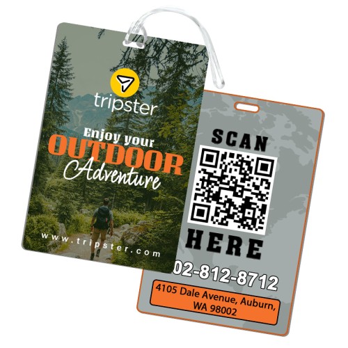 4x6 Signature Full Color Double Sided Luggage Tags - 50 Mil