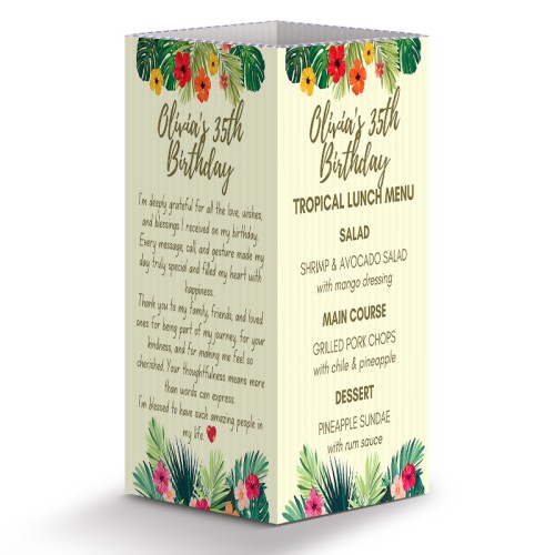 6x4 Full Color Table Tents - 4 Sided