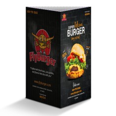 8x5 Full Color Table Tents - 3 Sided