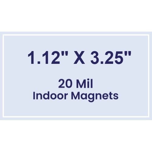 Magnet - 1.12x3.25 Square Corners - 20 mil