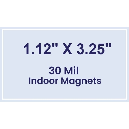 Magnet - 1.12x3.25 Square Corners - 30 Mil