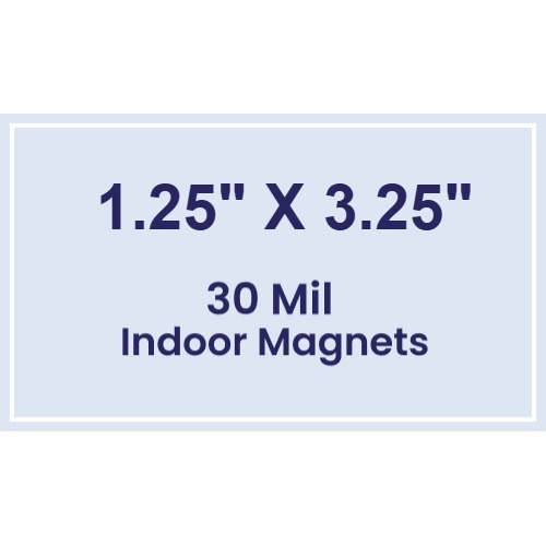 Magnet - 1.25x3.25 Square Corners - 30 Mil