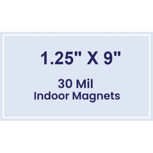 Magnet - 1.25x9 Square Corners - 30 Mil