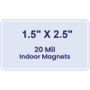 Magnet - 1.5x2.5 Round Corners - 20 mil
