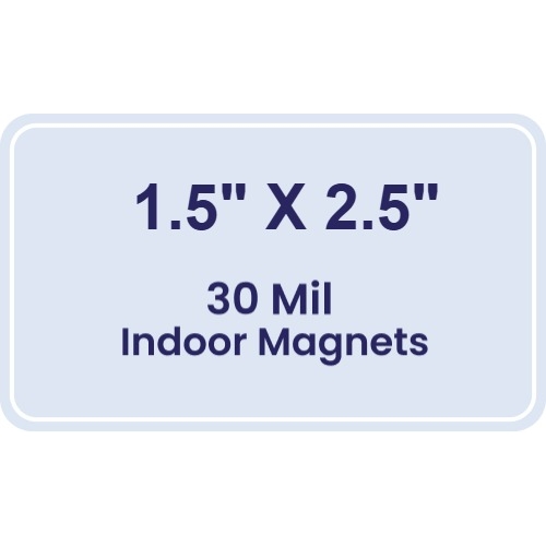 Magnet - 1.5x2.5 Round Corners - 30 Mil