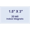 Magnet - 1.5x3 Square Corners - 20 mil